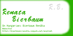 renata bierbaum business card