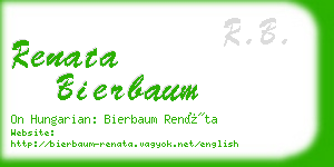 renata bierbaum business card